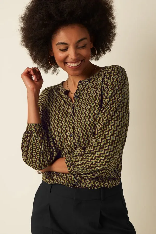 Cybill Blouse Turi Jersey - Zwart
