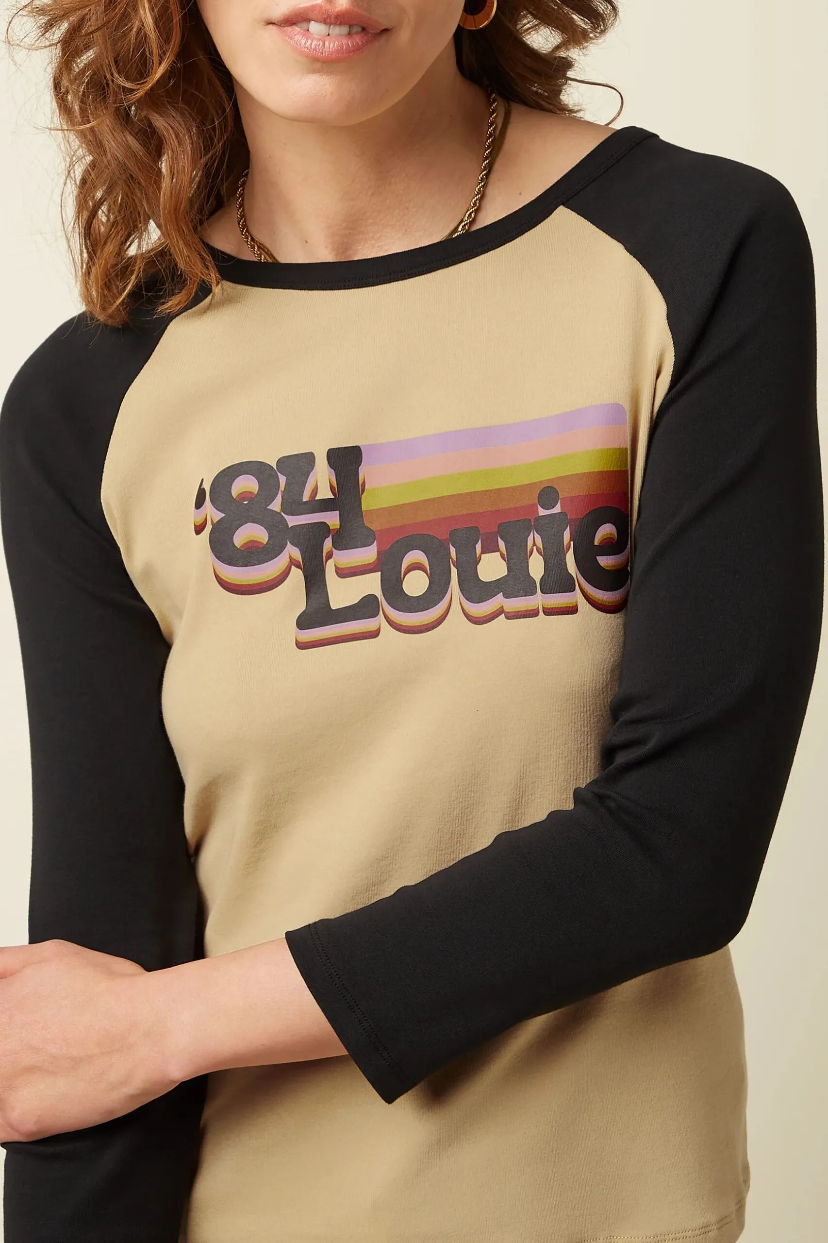 Raglan Tee Logo - Zwart