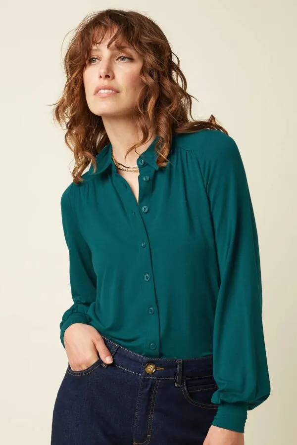 Carina Blouse Tulum - Spruced Green