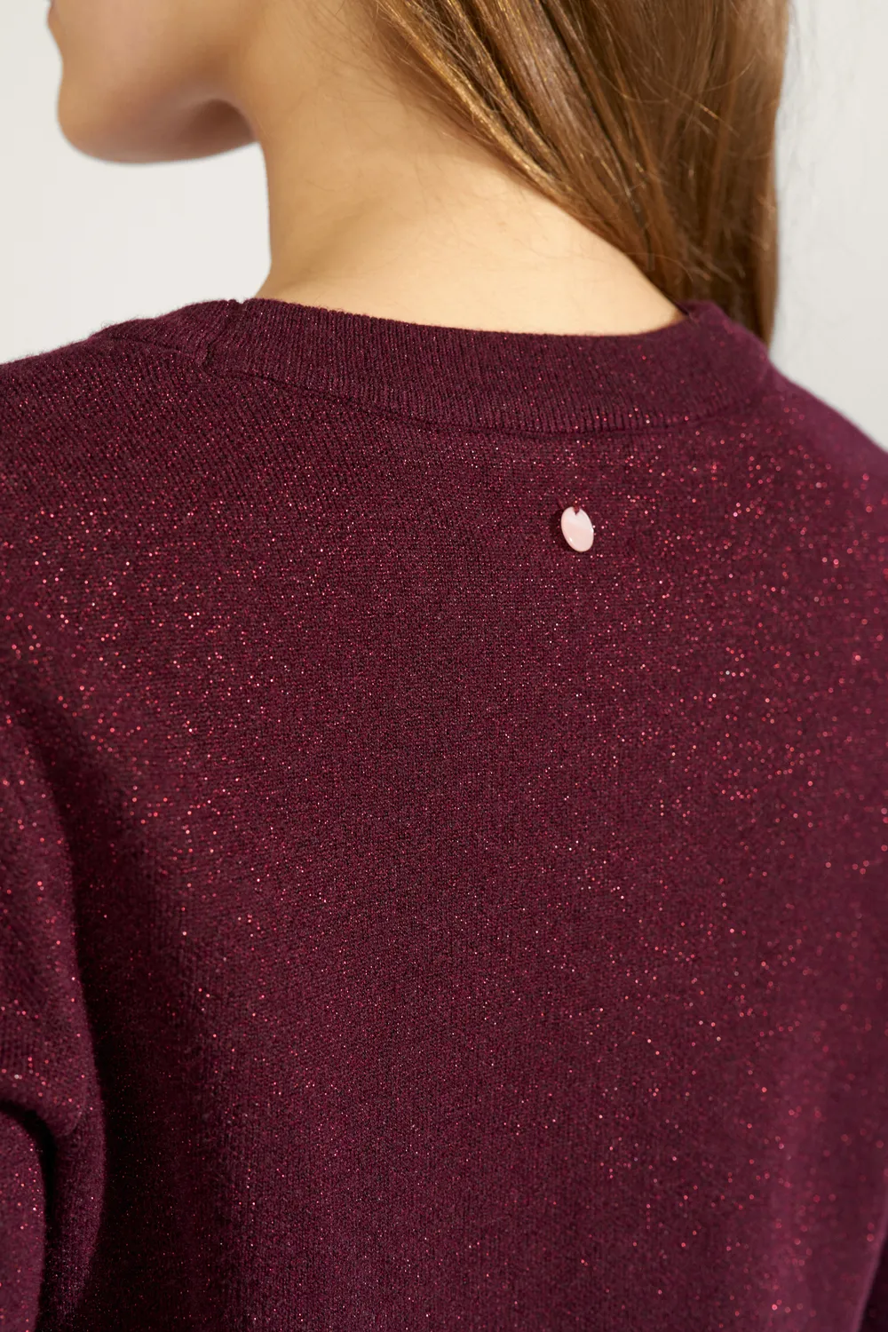 Nubir Solid Pullover - bordeaux - Afbeelding 4