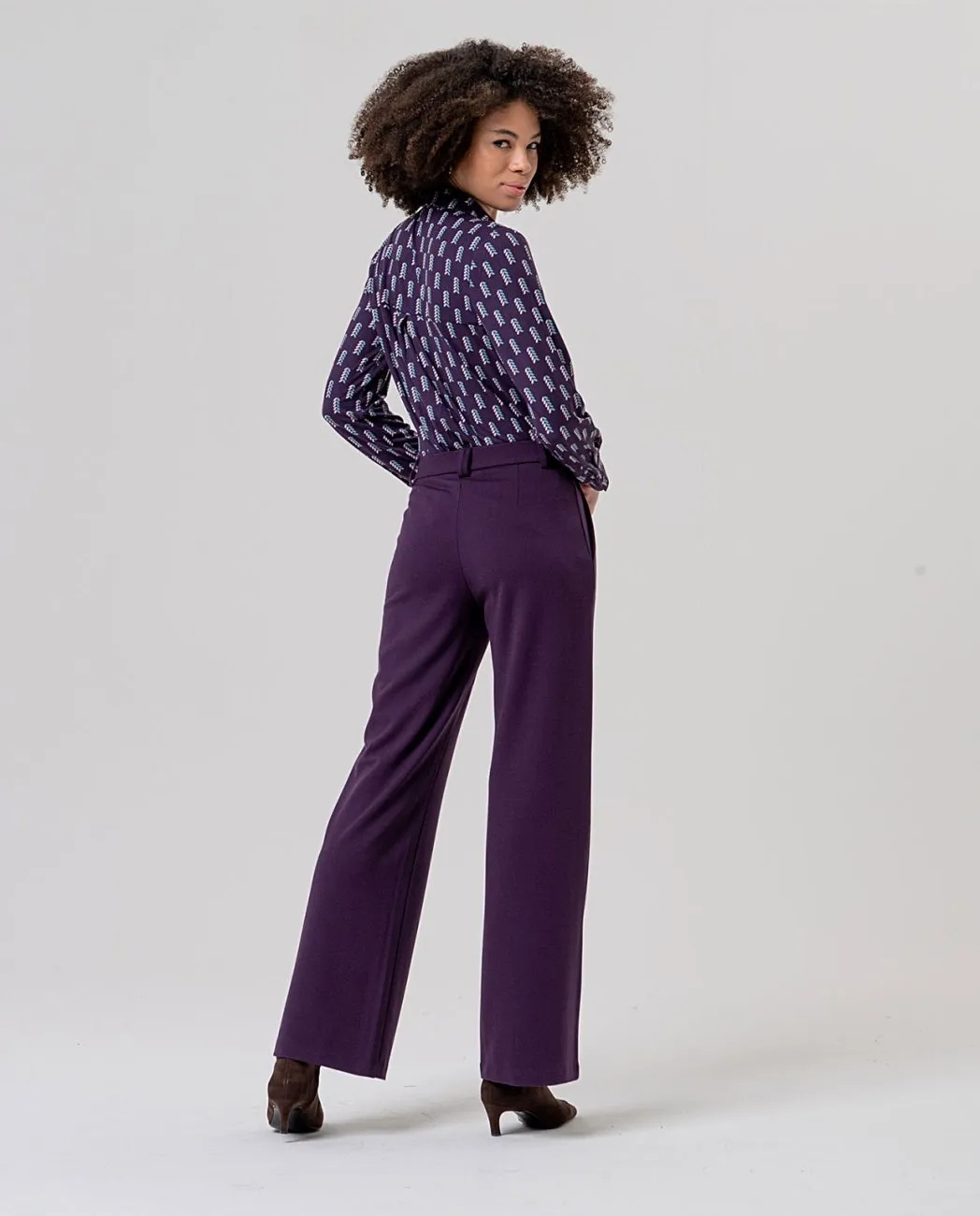 Straight Pants - Paars - Afbeelding 2