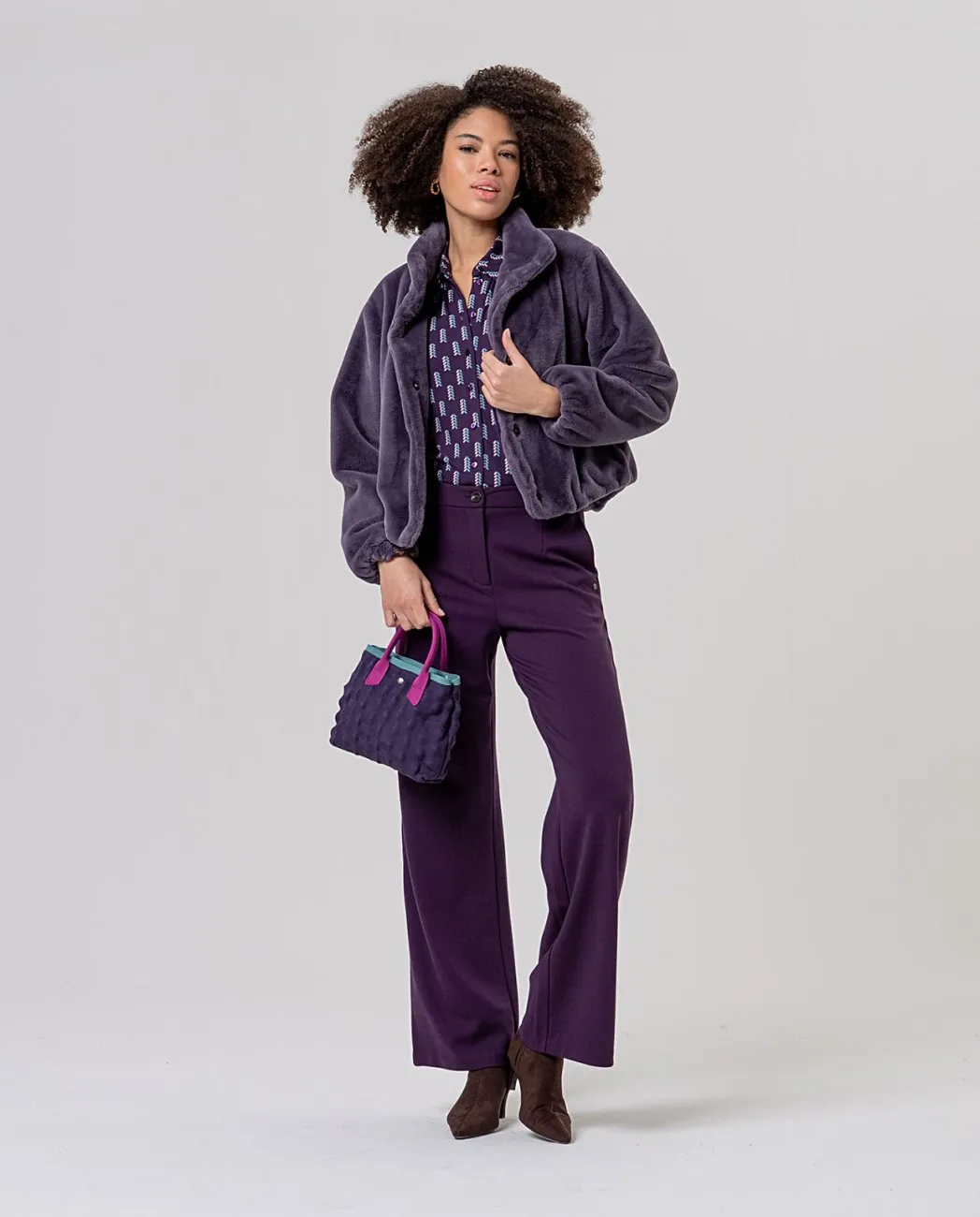 Straight Pants - Paars - Afbeelding 3