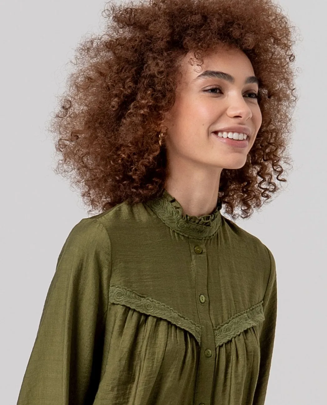 Blouse with Detail on the Front - Groen - Afbeelding 3