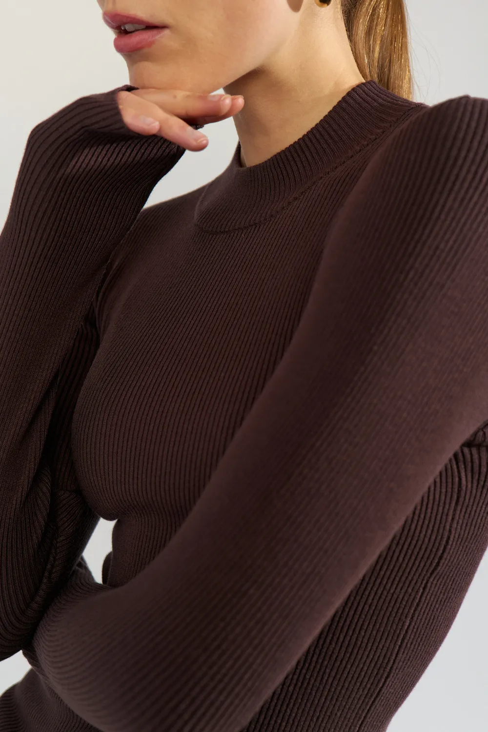 Nubia LS Pullover - Bruin - Afbeelding 4