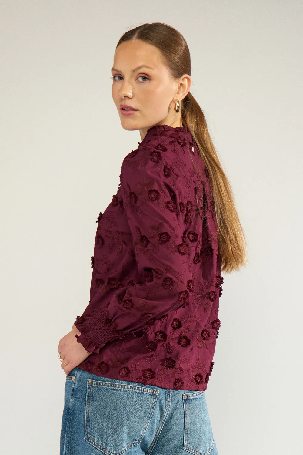 Nulenea Shirt - bordeaux - Afbeelding 2