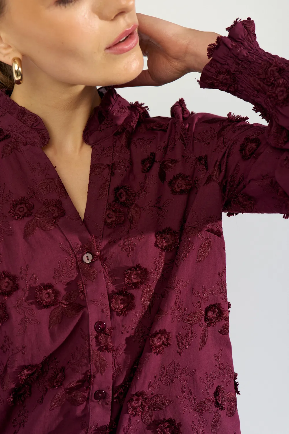 Nulenea Shirt - bordeaux - Afbeelding 5