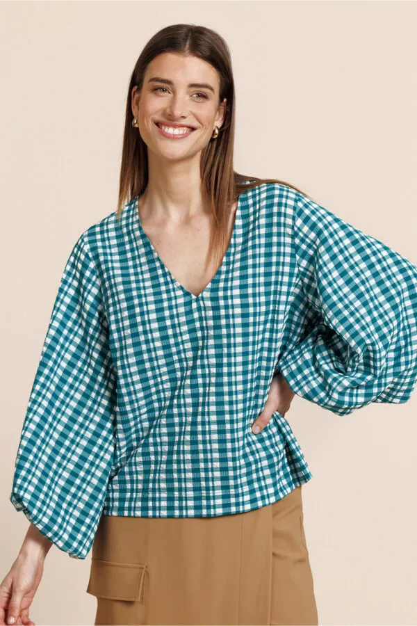 Florine check blouse - Multi color