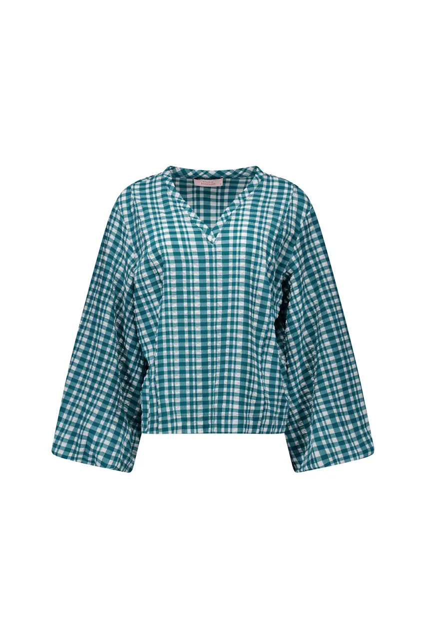 Florine check blouse - Multi color - Afbeelding 5