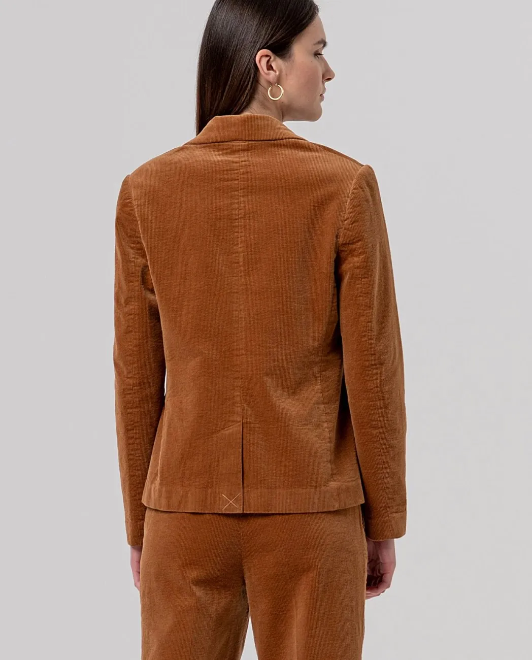 Blazer with Printed Lining - toffee - Afbeelding 2