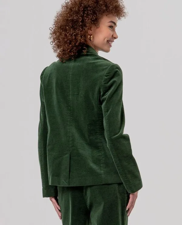 Blazer with Printed Lining - Khaki
