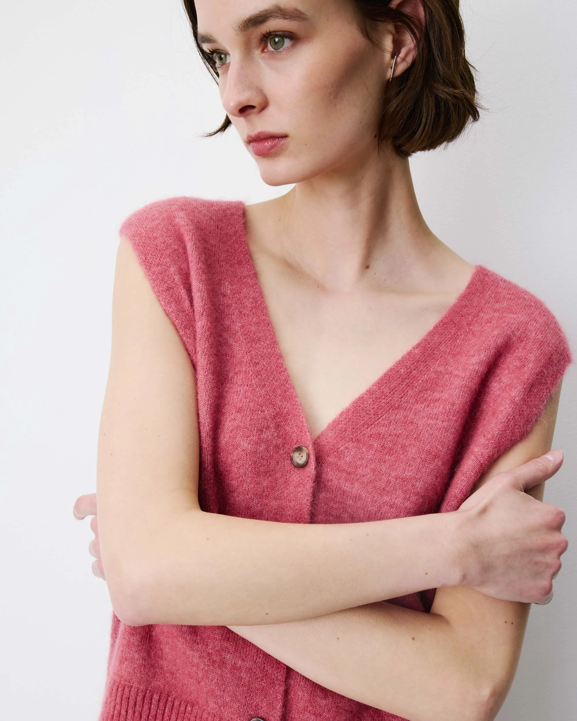 Spencer met knoopsluiting - Roze - Afbeelding 3