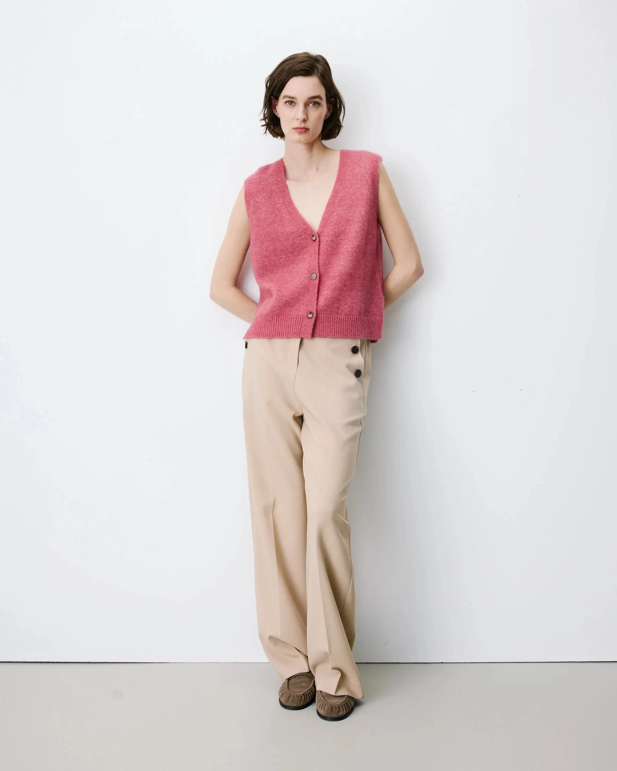 Spencer met knoopsluiting - Roze - Afbeelding 4