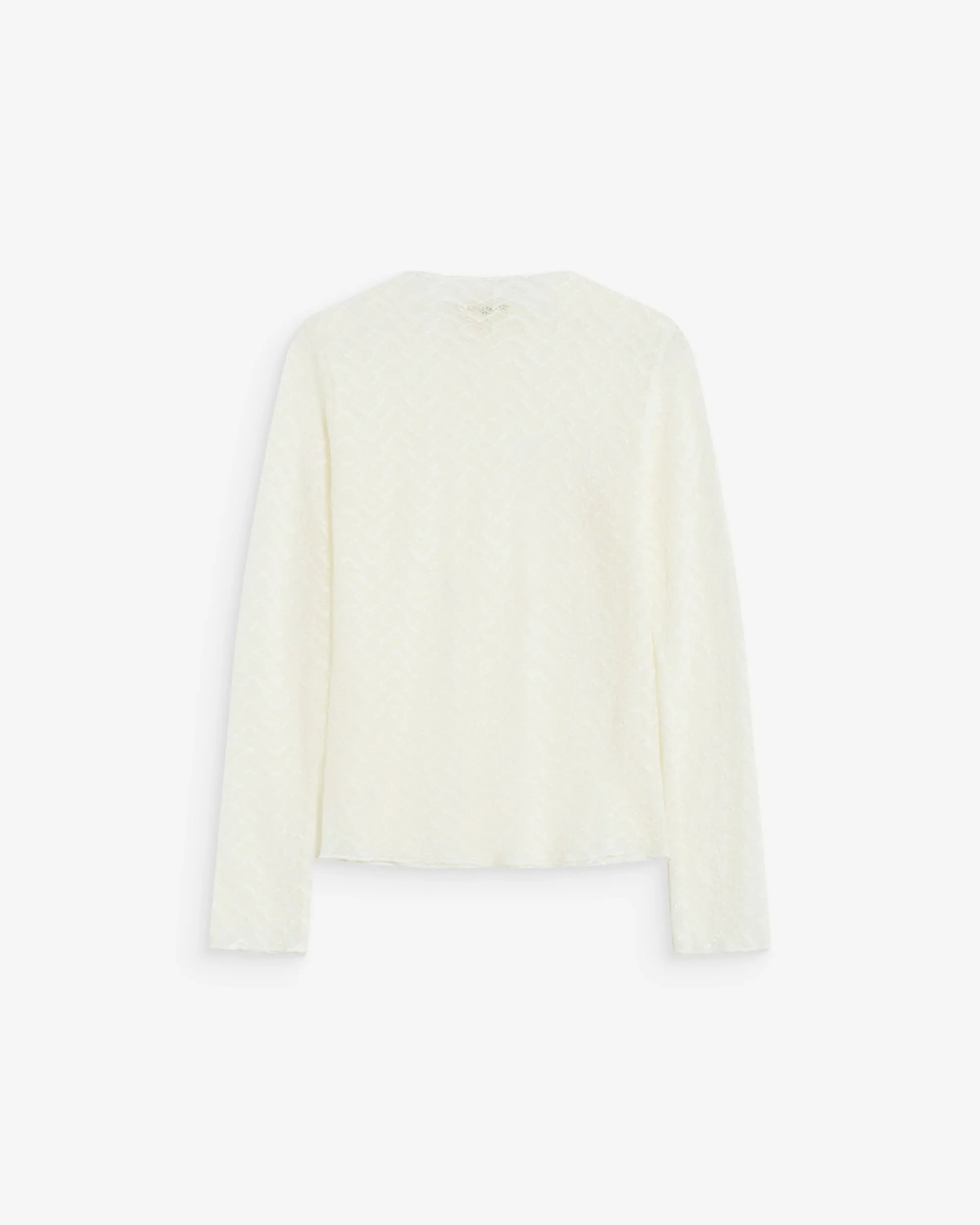 Longsleeve van kant - Ecru - Afbeelding 6