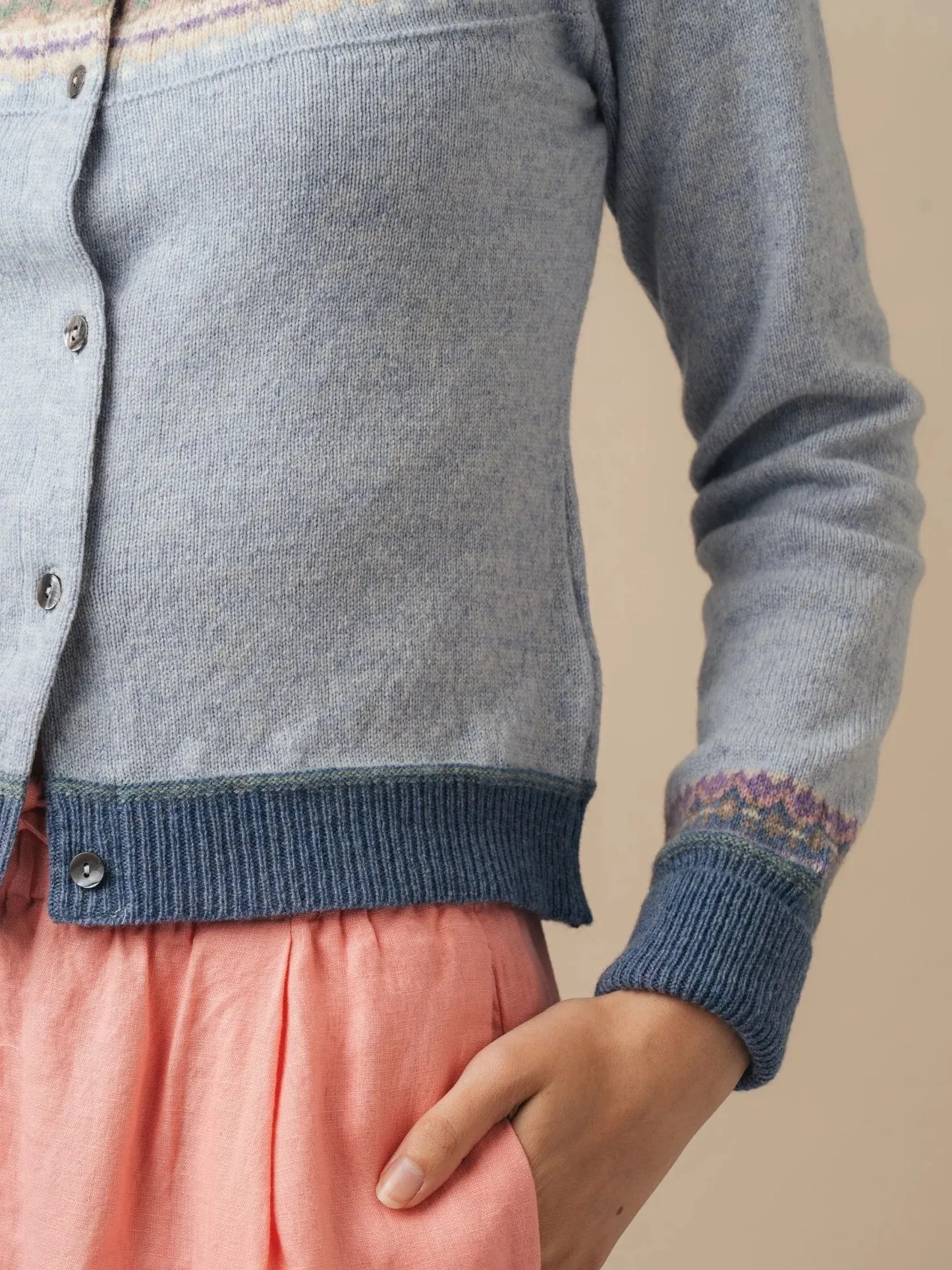 Alpine Short Cardigan - Lavender Blue - Afbeelding 2