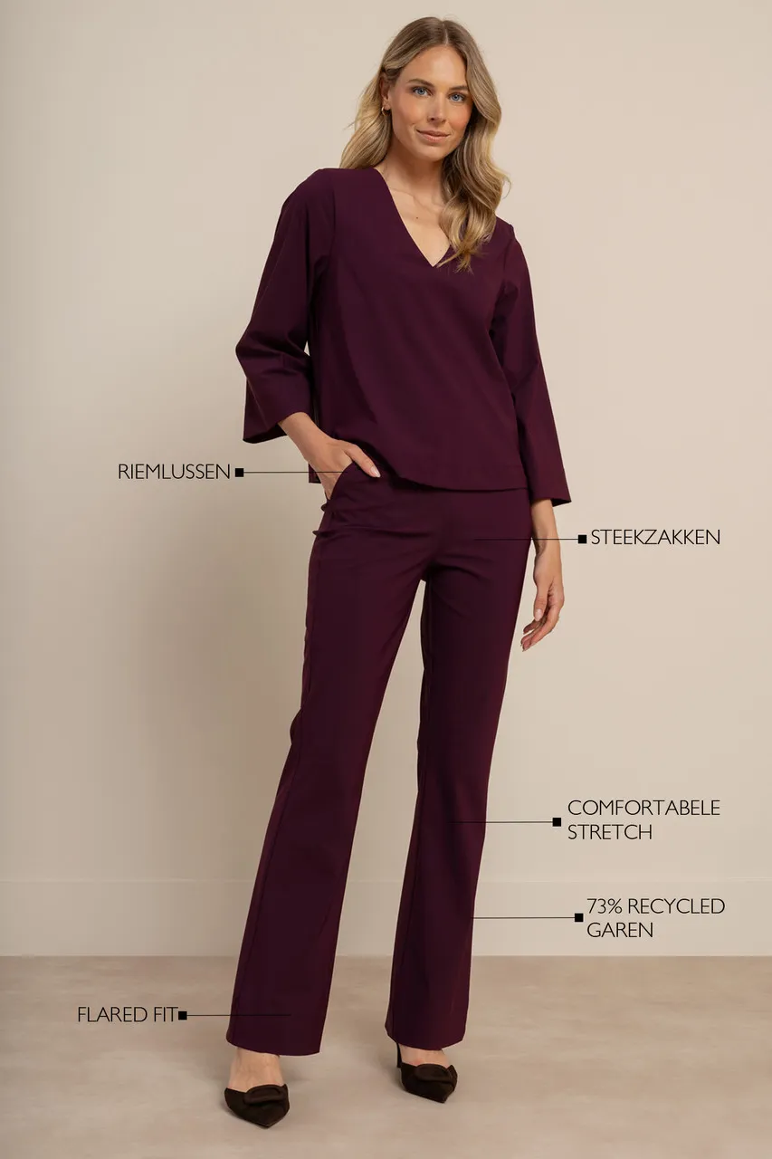 Flair bonded trousers - Blackberry - Afbeelding 5