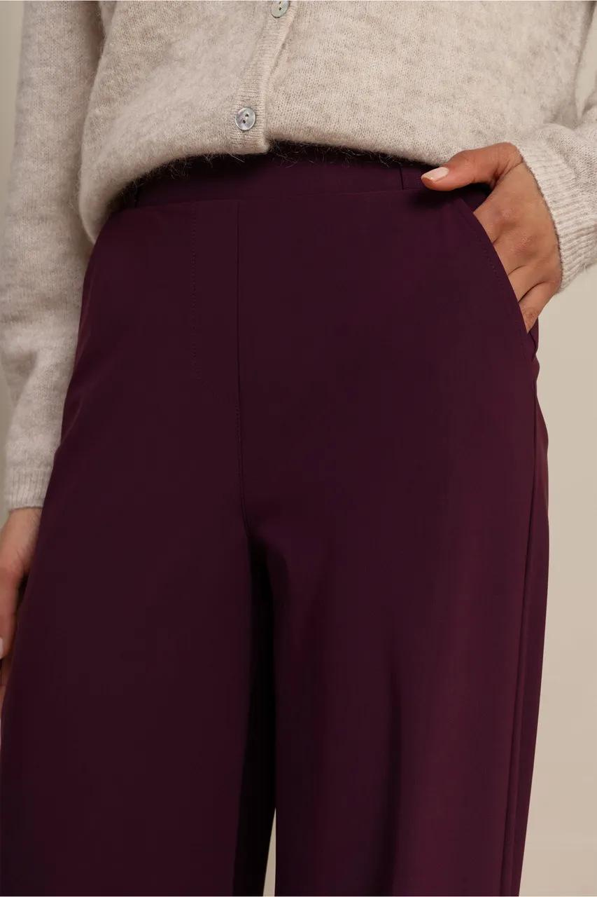 Lexie LONG bonded trousers - Blackberry - Afbeelding 3