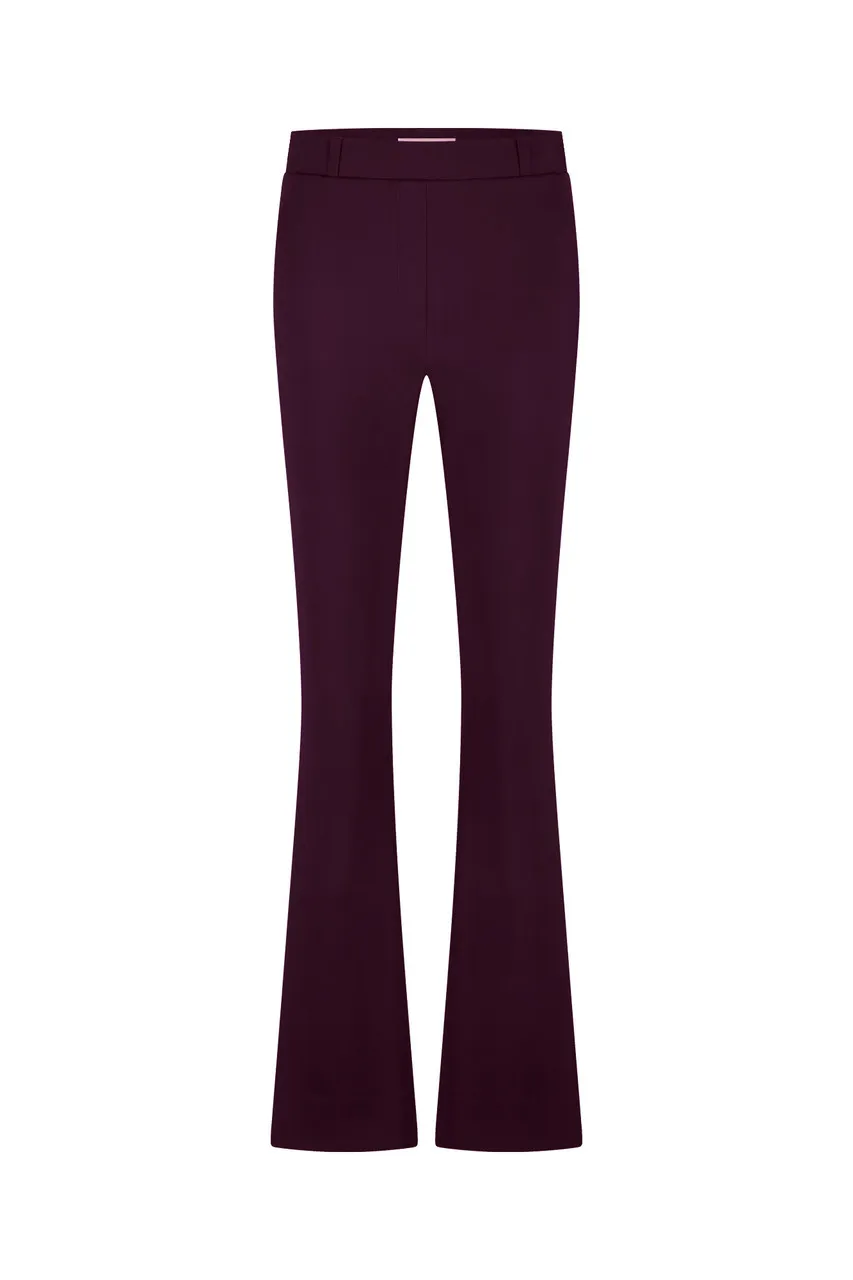 Flair LONG bonded trousers - Blackberry - Afbeelding 2