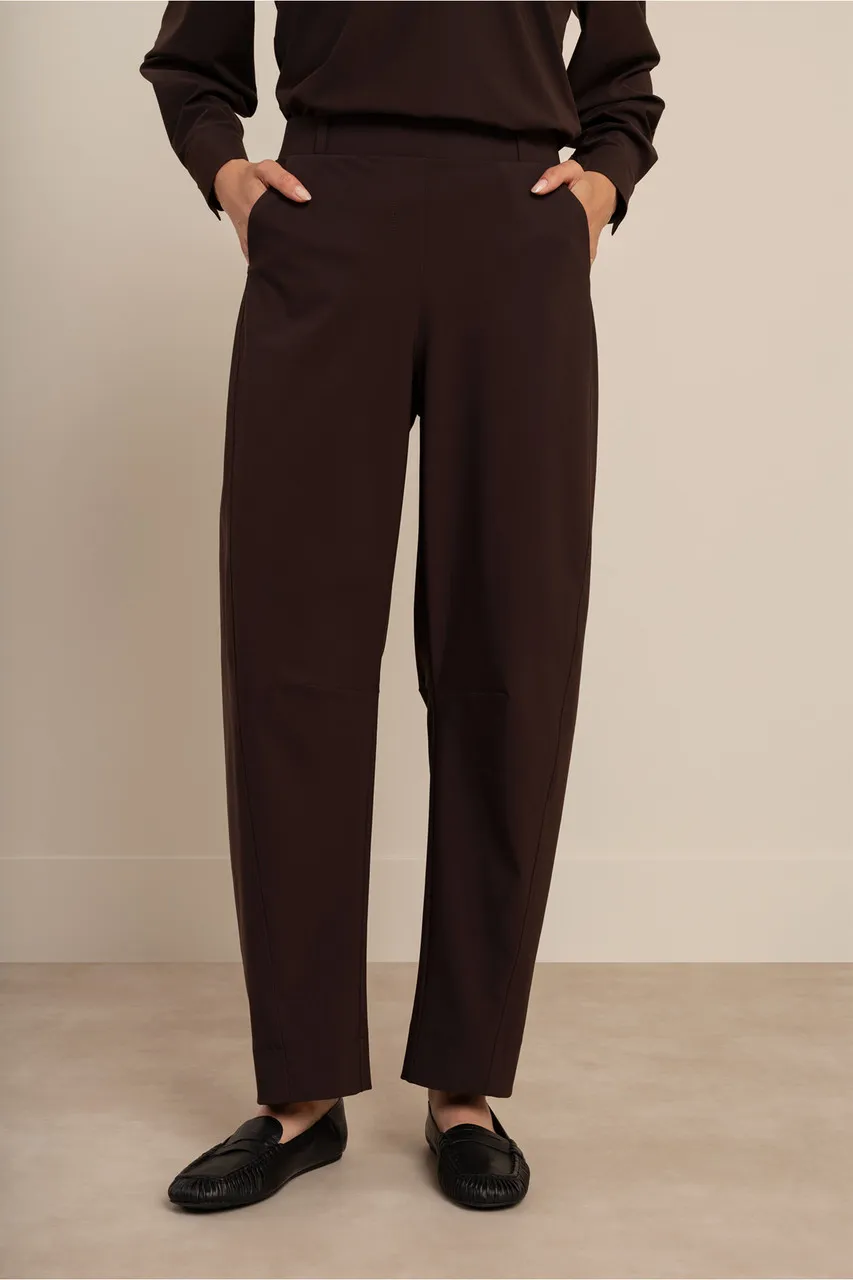 Marlise barrel trousers - Espresso - Afbeelding 3