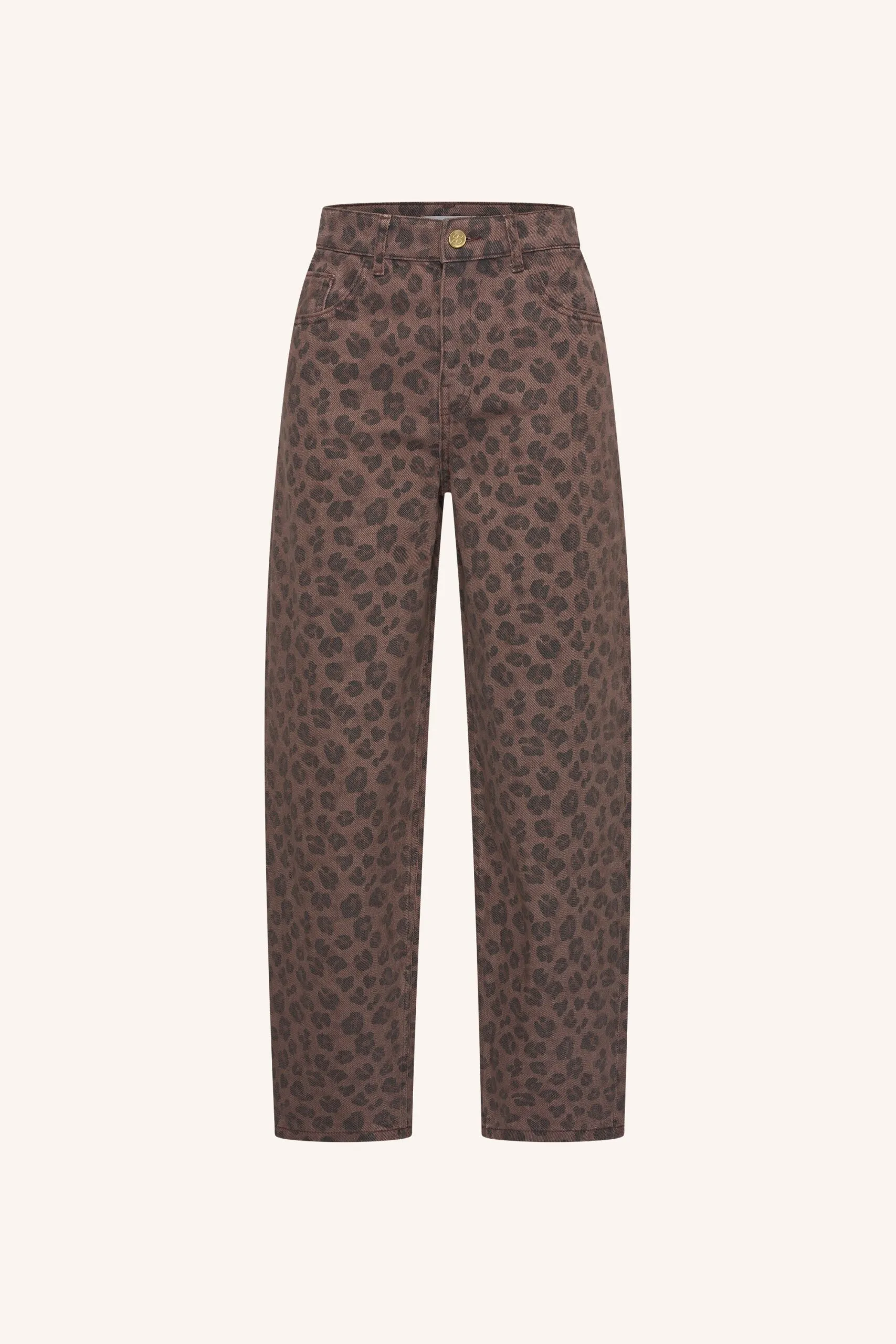 lew cheetah chocolate pants - chocolate brown - Afbeelding 4