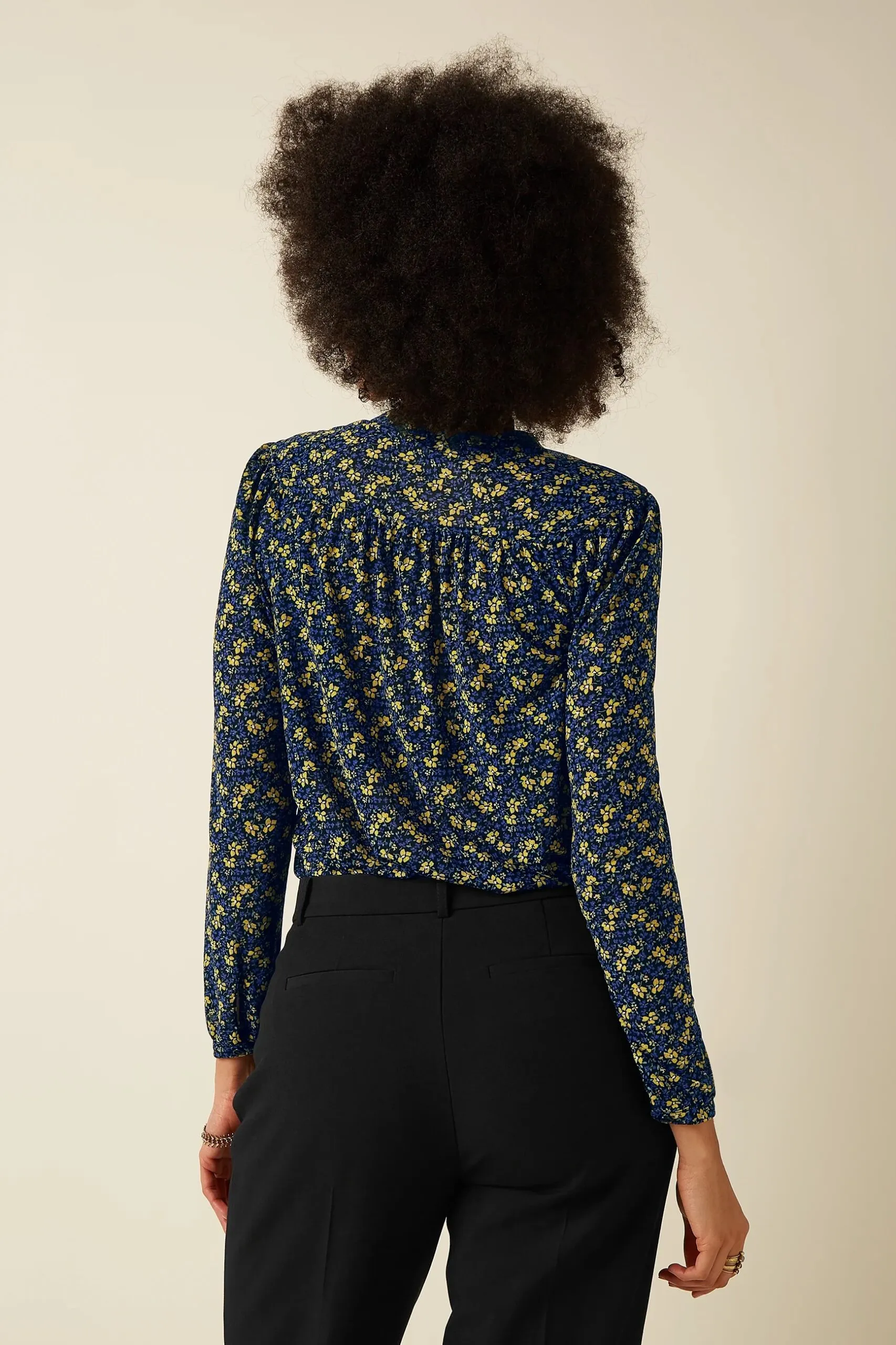 Lisa Blouse Juniper Mesh - Zwart - Afbeelding 2