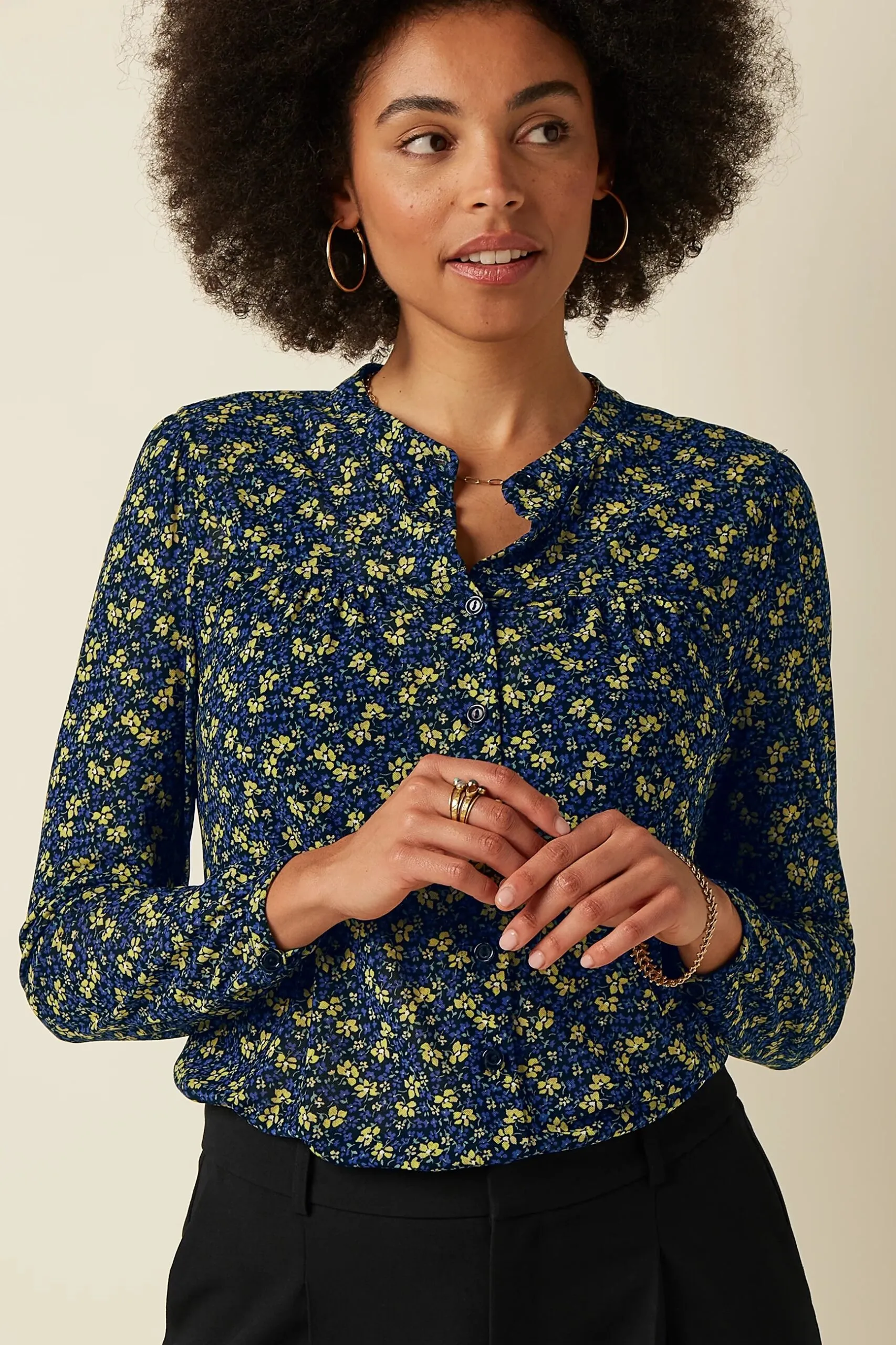 Lisa Blouse Juniper Mesh - Zwart - Afbeelding 3