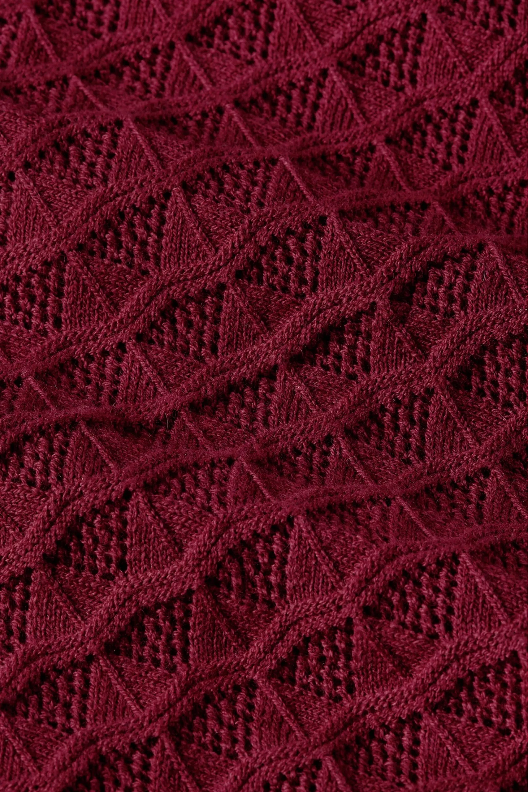 Polo Top Avel Knit - Rhubarb Red - Afbeelding 3