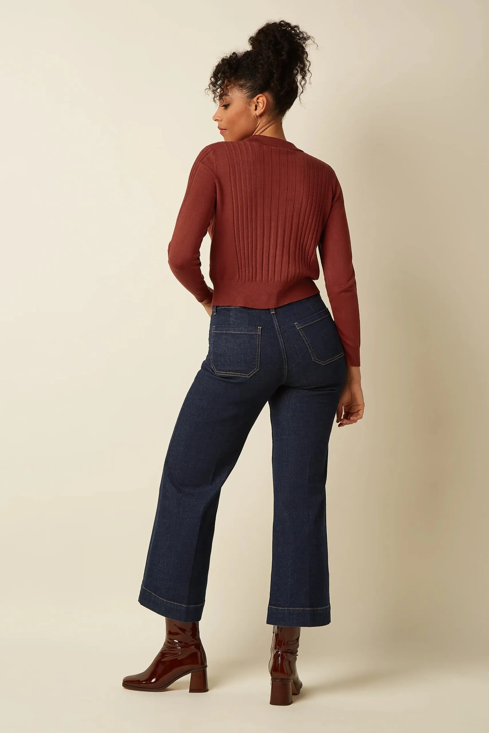 Sofie Cardi Match Knit - Spicy Brown - Afbeelding 3