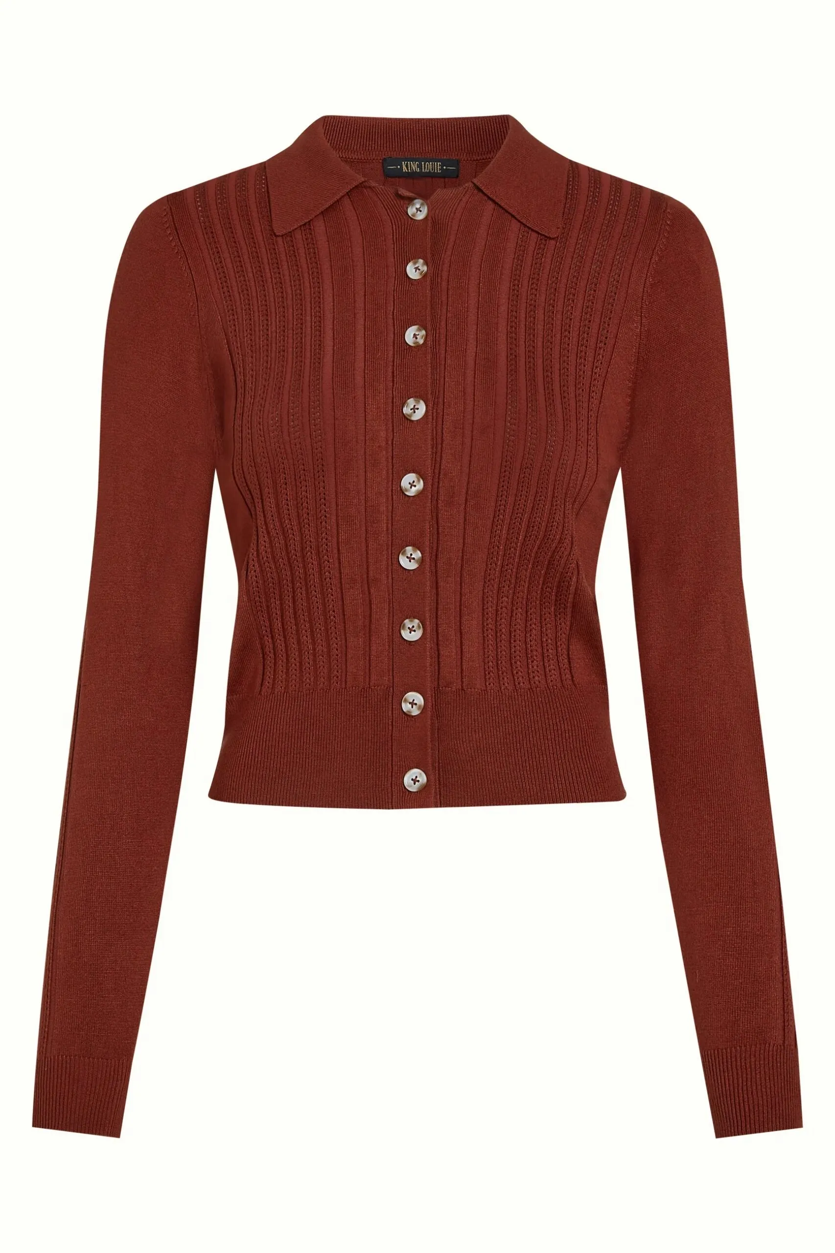 Sofie Cardi Match Knit - Spicy Brown - Afbeelding 5