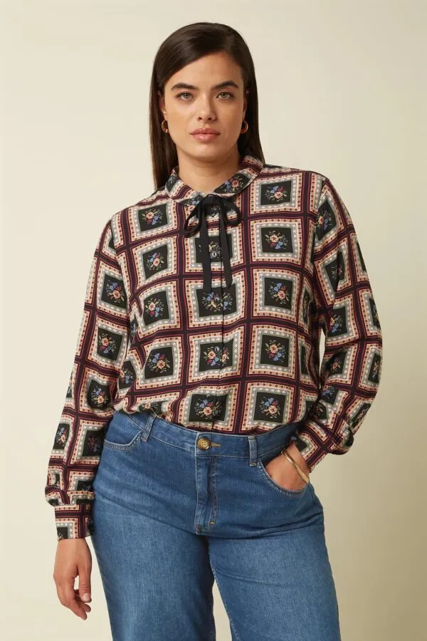 Maisie Blouse Melrose - Zwart