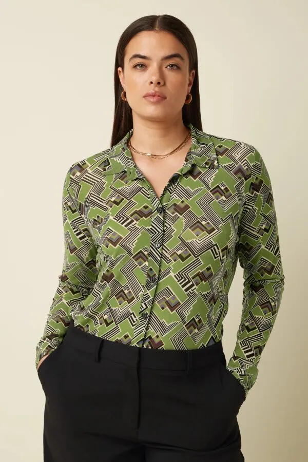 Blouse Leia Mesh - Posey Green