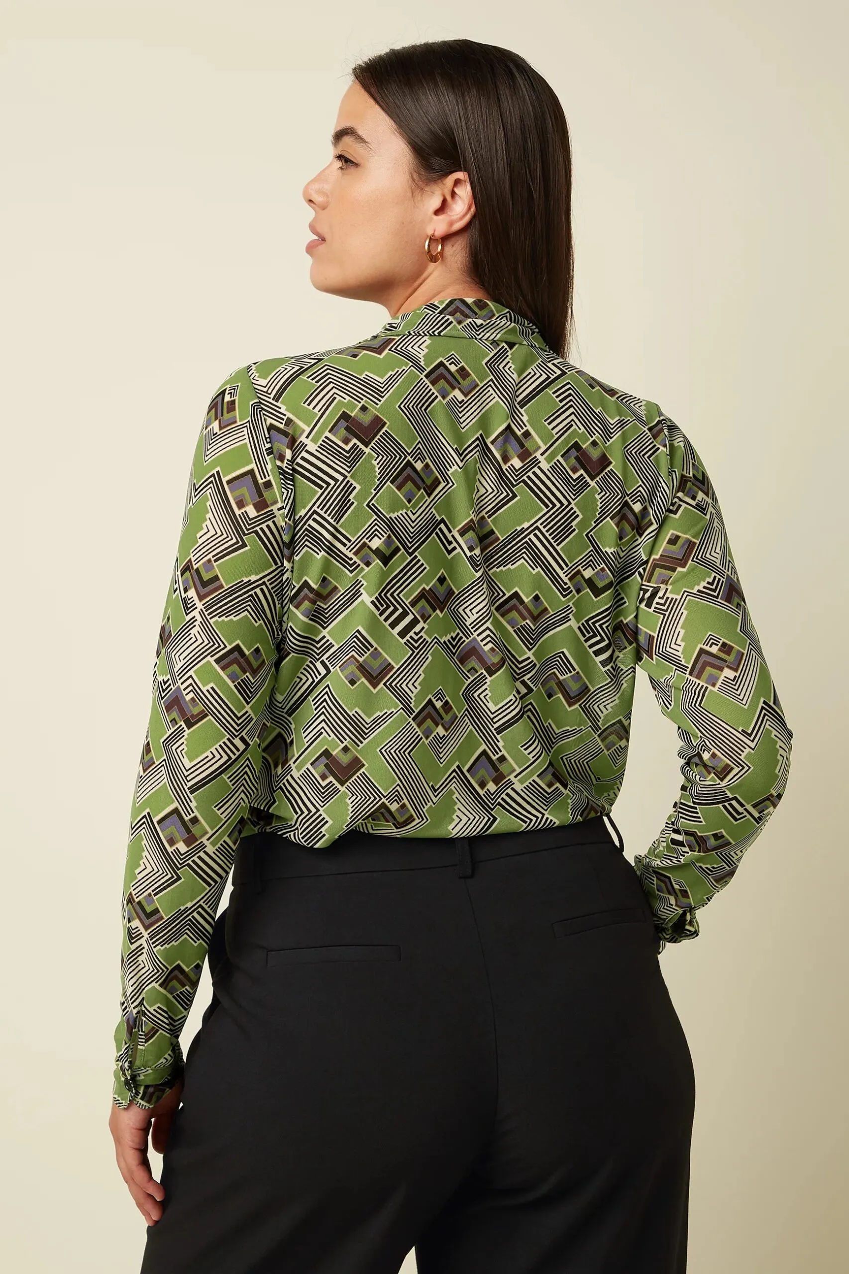 Blouse Leia Mesh - Posey Green - Afbeelding 3
