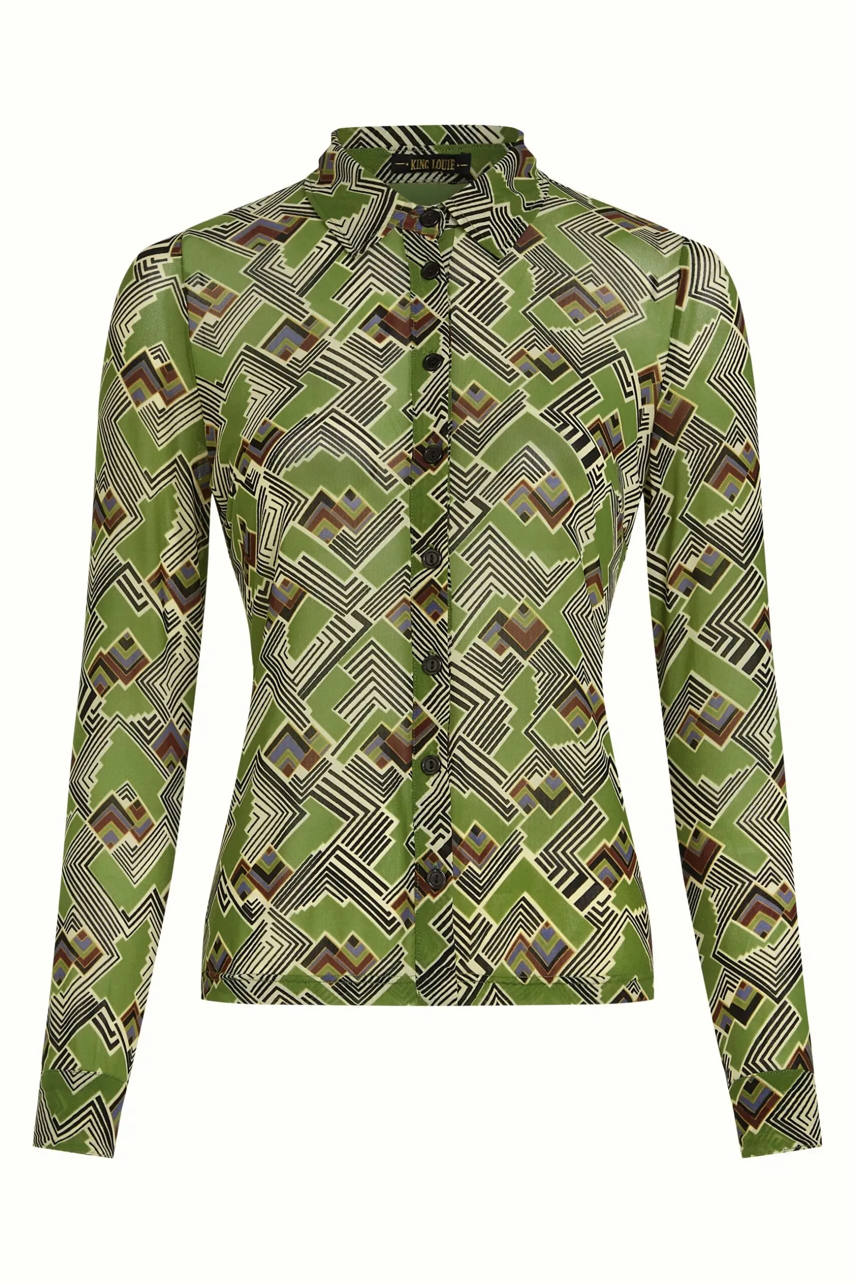 Blouse Leia Mesh - Posey Green - Afbeelding 5