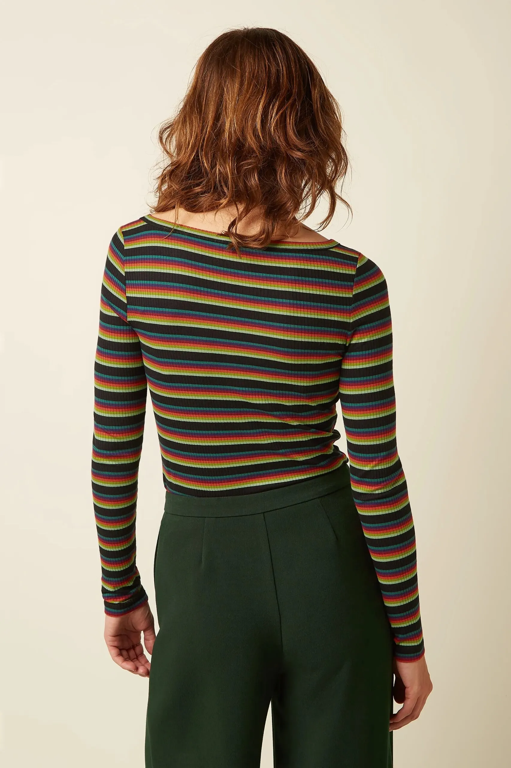 Lili Top Lottie Stripe - Botanical Green - Afbeelding 2