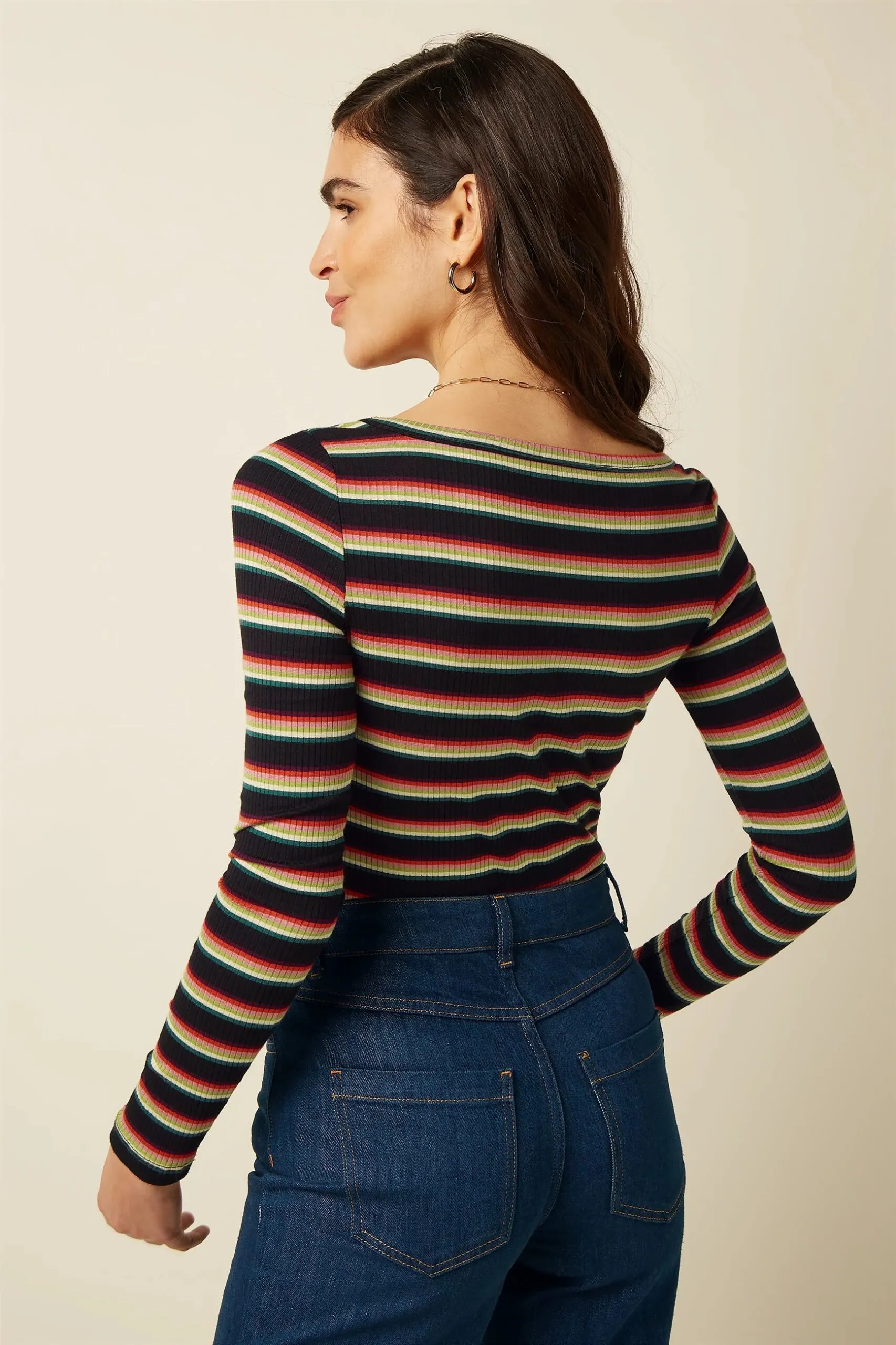 Lili Top Lottie Stripe - Imperial Purple - Afbeelding 2
