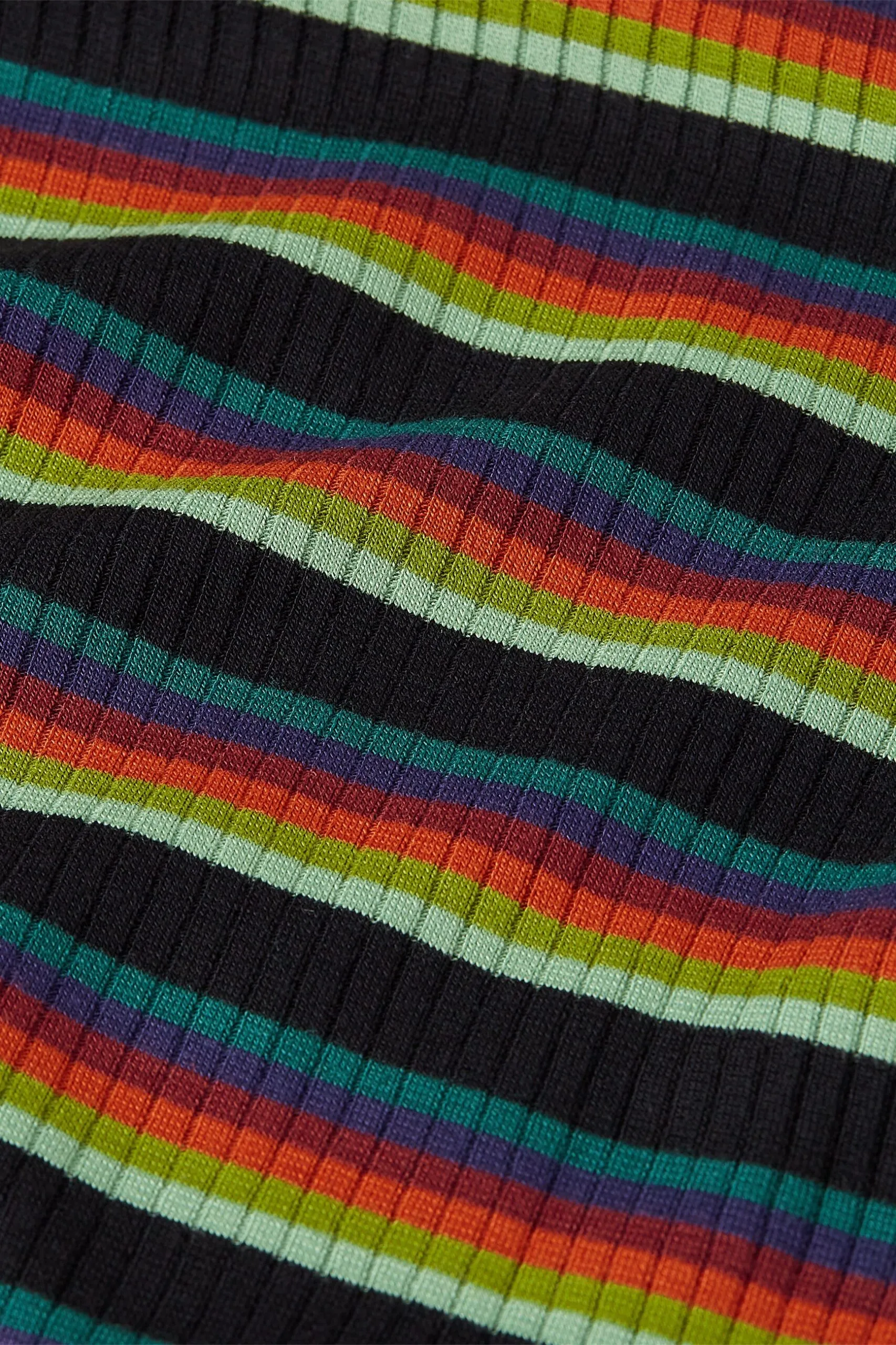 Rollneck Top Lottie Stripe - Botanical Green - Afbeelding 4