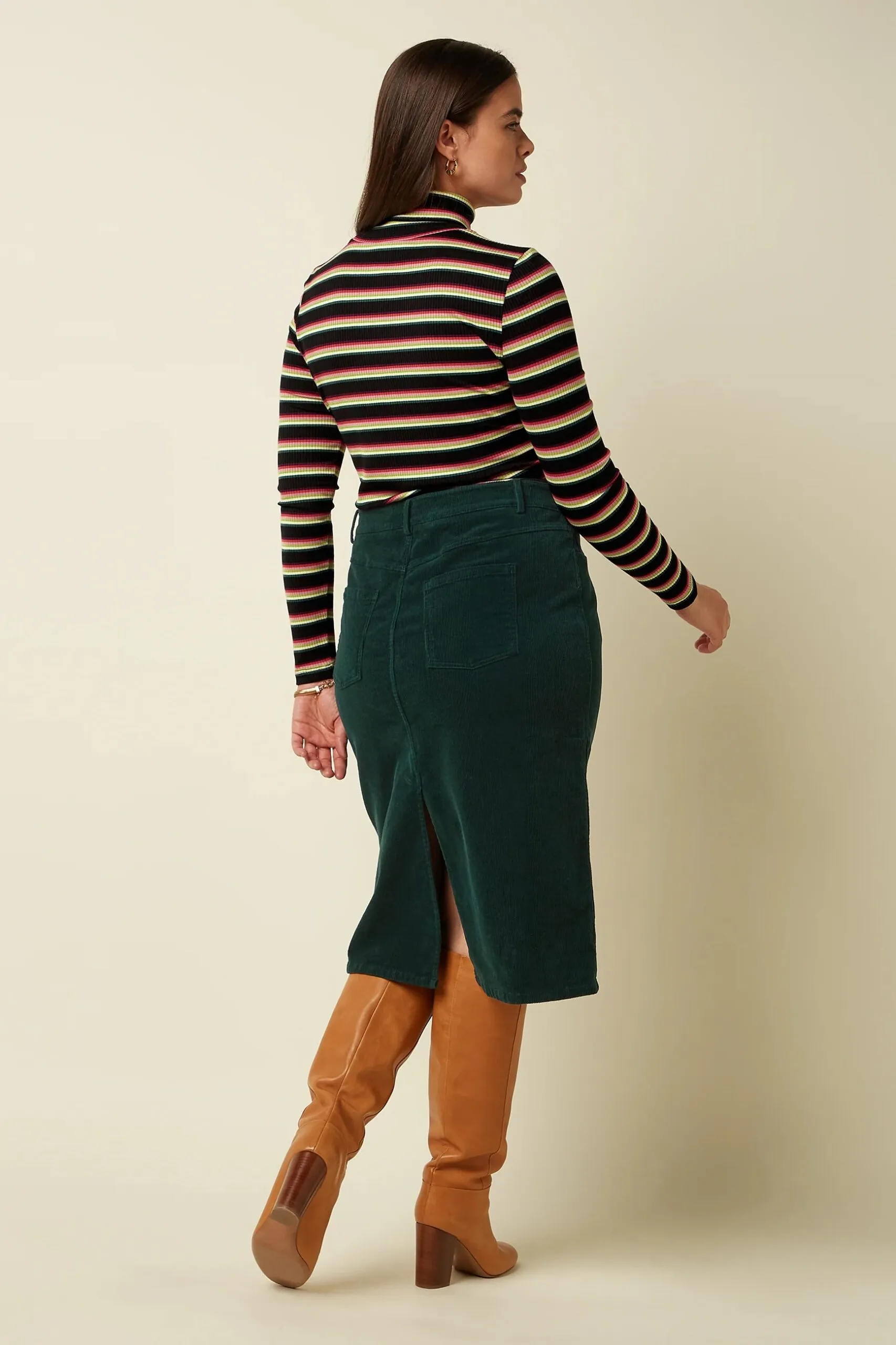 Rollneck Top Lottie Stripe - Imperial Purple - Afbeelding 3