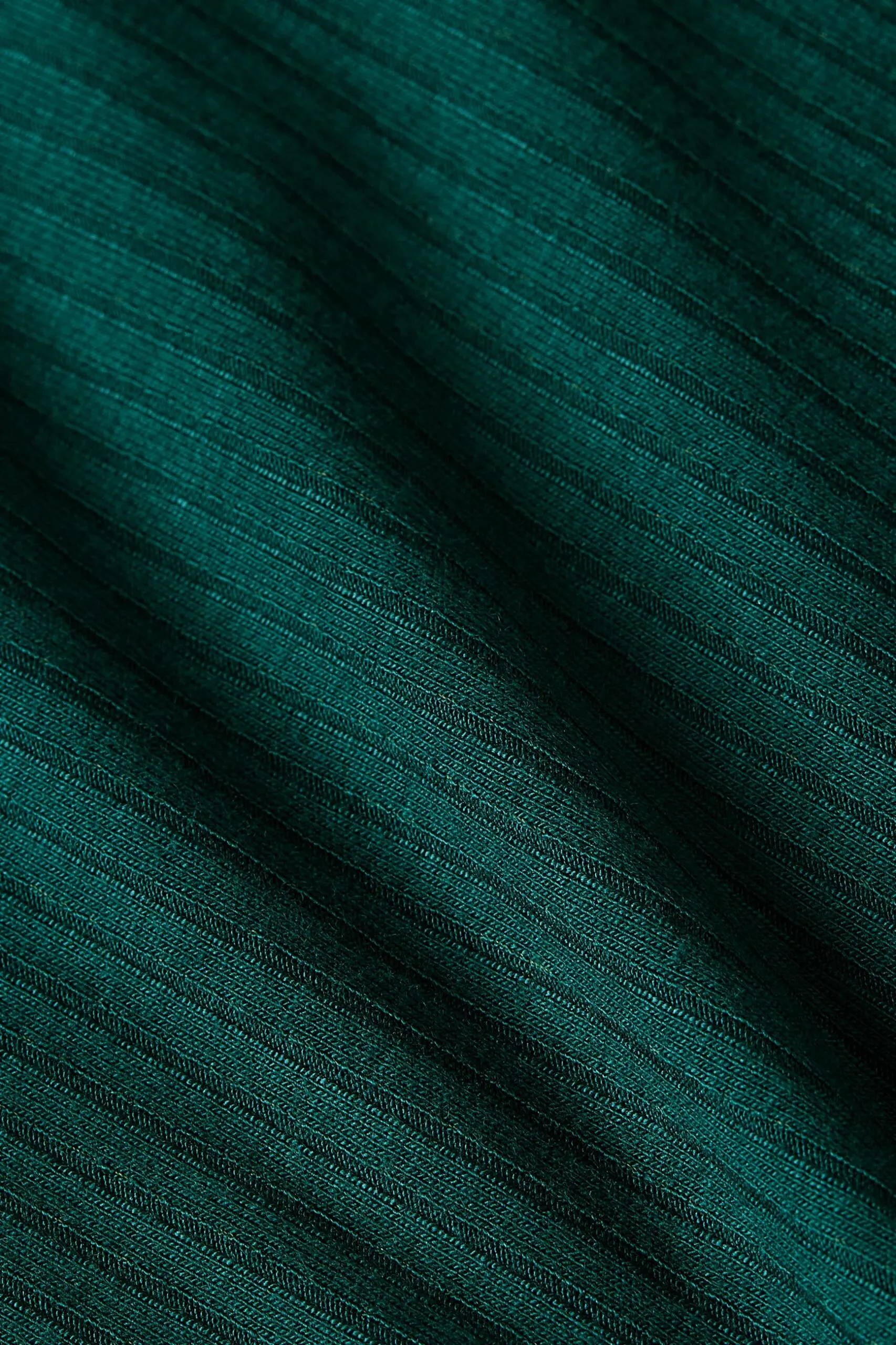 Marina Top Uni Rib - pine green - Afbeelding 3