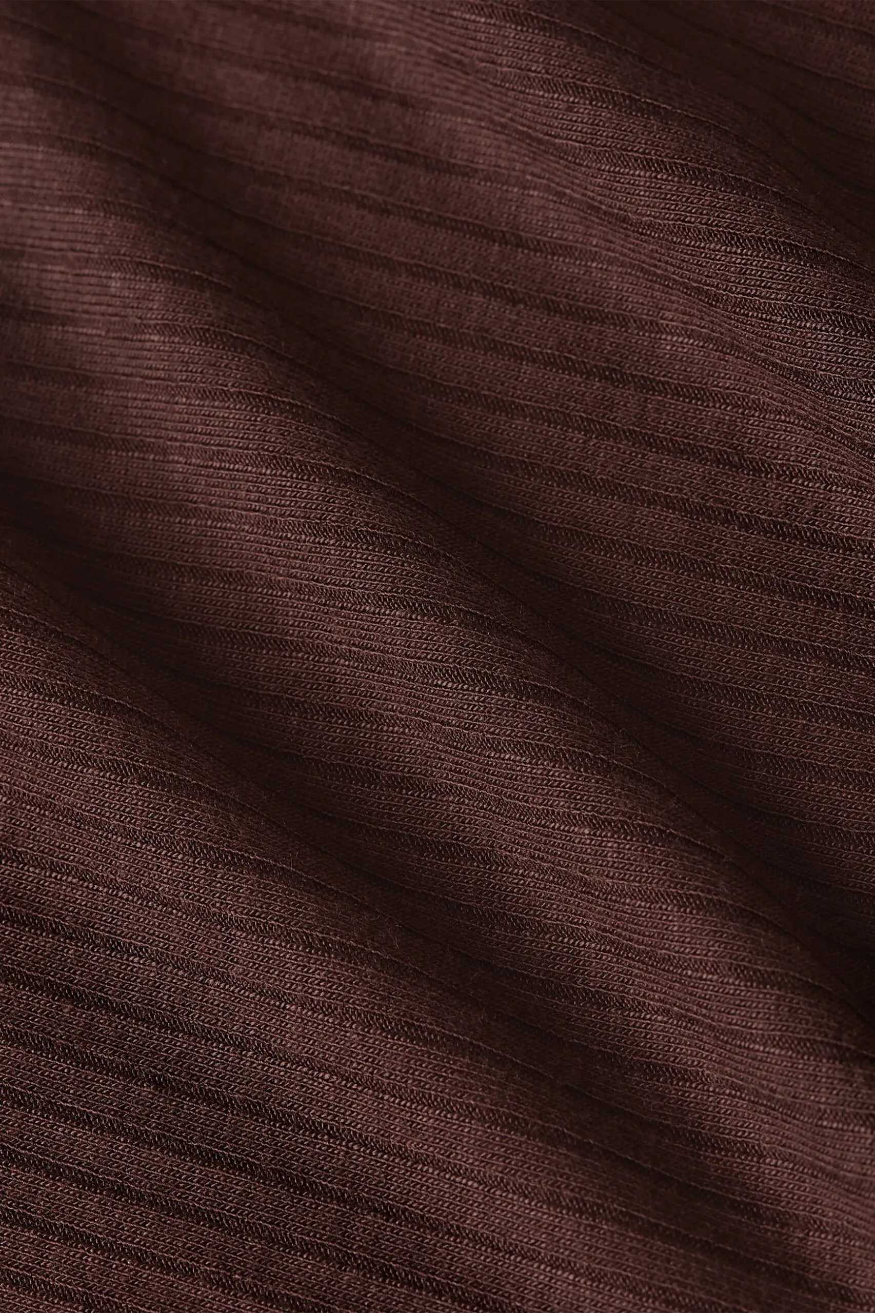 Marina Top Uni Rib - Chocolate - Afbeelding 3