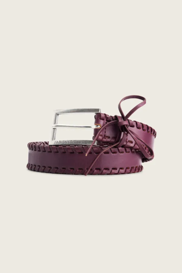 Sailen Lace-up Belt Leather - bordeaux rood