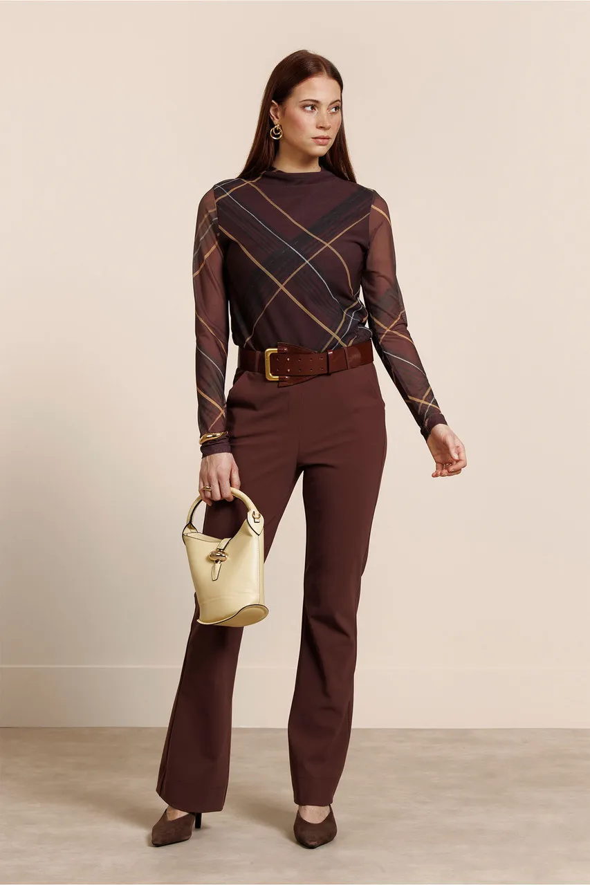 Flair bonded trousers - Chestnut