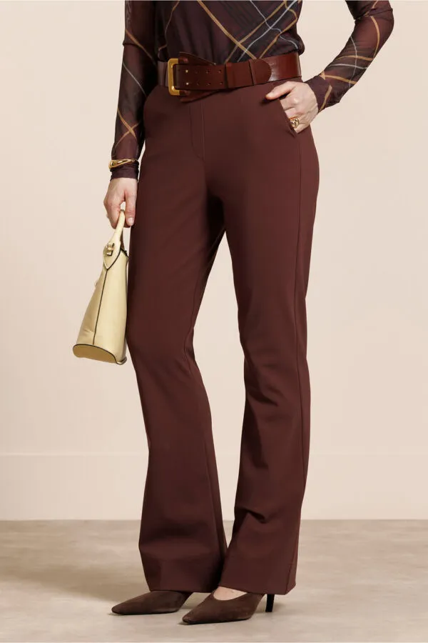 Flair bonded trousers - Chestnut