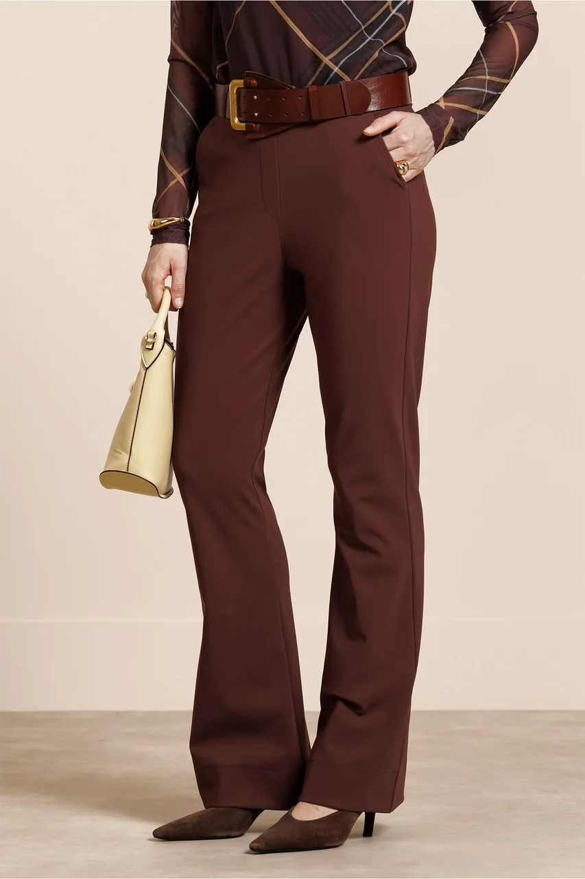 Flair bonded trousers - Chestnut - Afbeelding 2