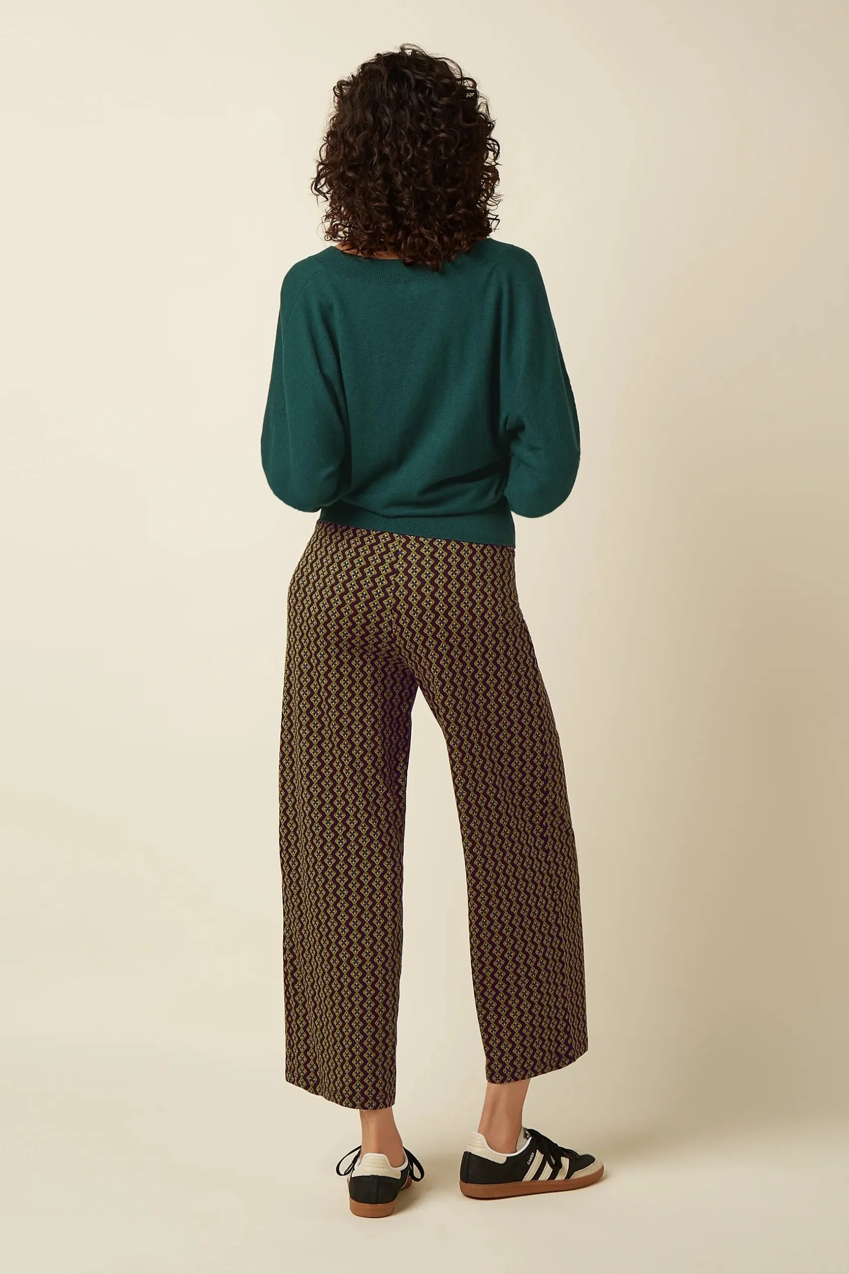 Mauve V Top Cocoon - pine green - Afbeelding 3