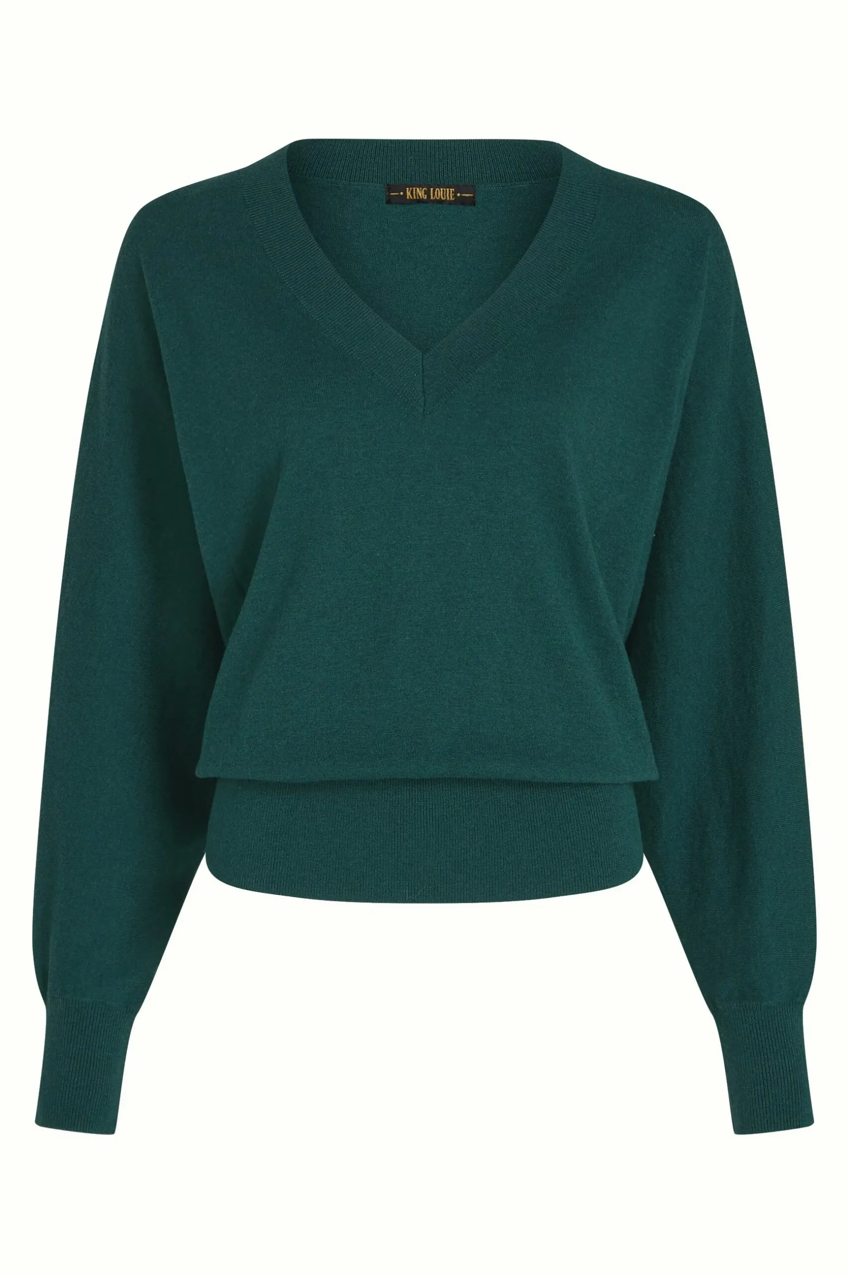 Mauve V Top Cocoon - pine green - Afbeelding 6