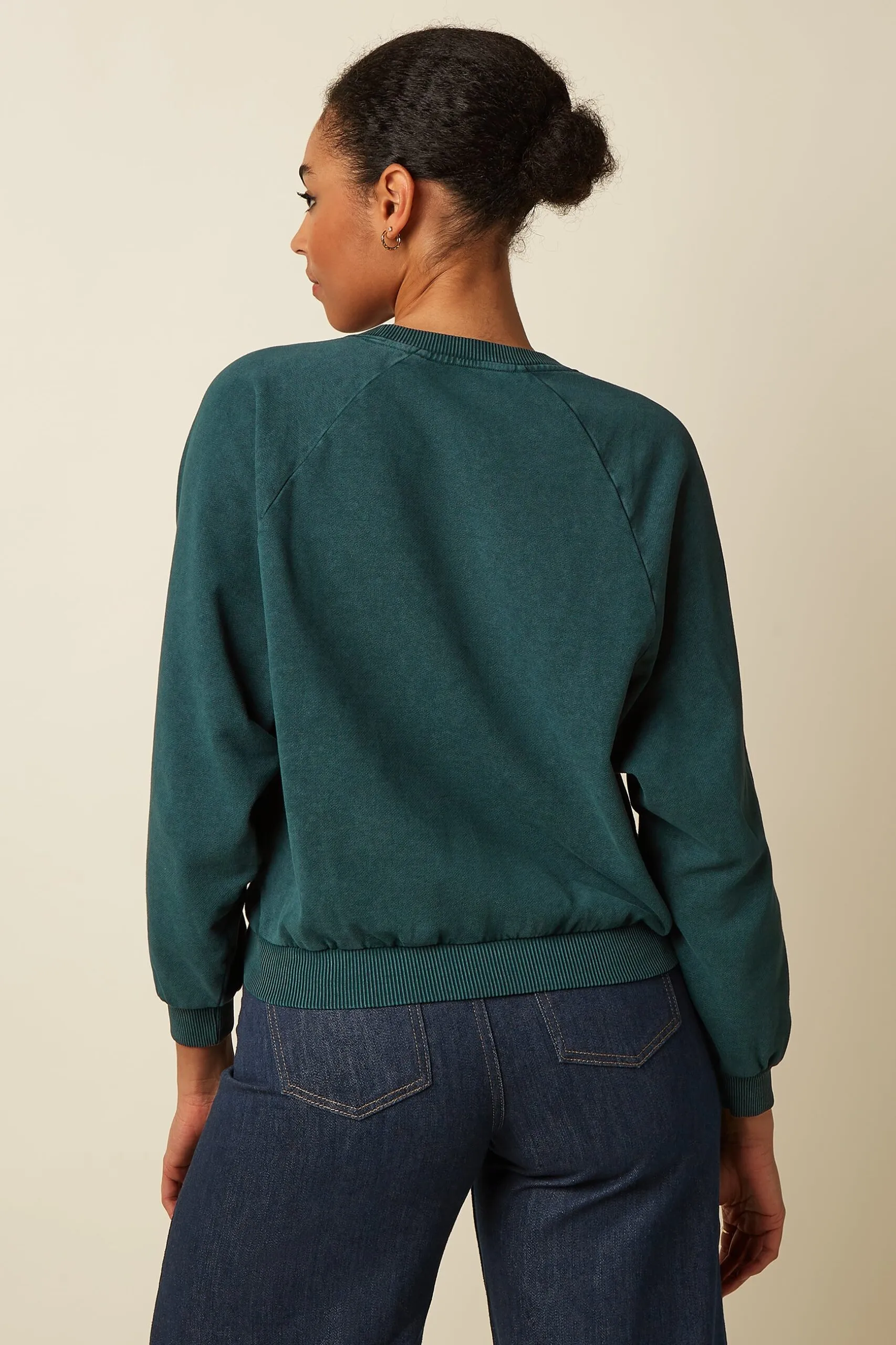 Bibi Sweater Wilde Sweat - pine green - Afbeelding 3