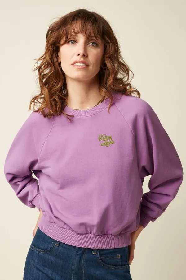 Bibi Sweater Wilde Sweat - Iris Purple