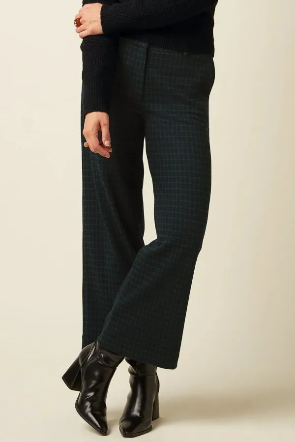 Federica Pants Reyna Check - Zwart