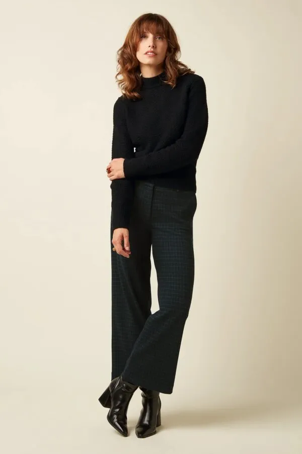 Federica Pants Reyna Check - Zwart