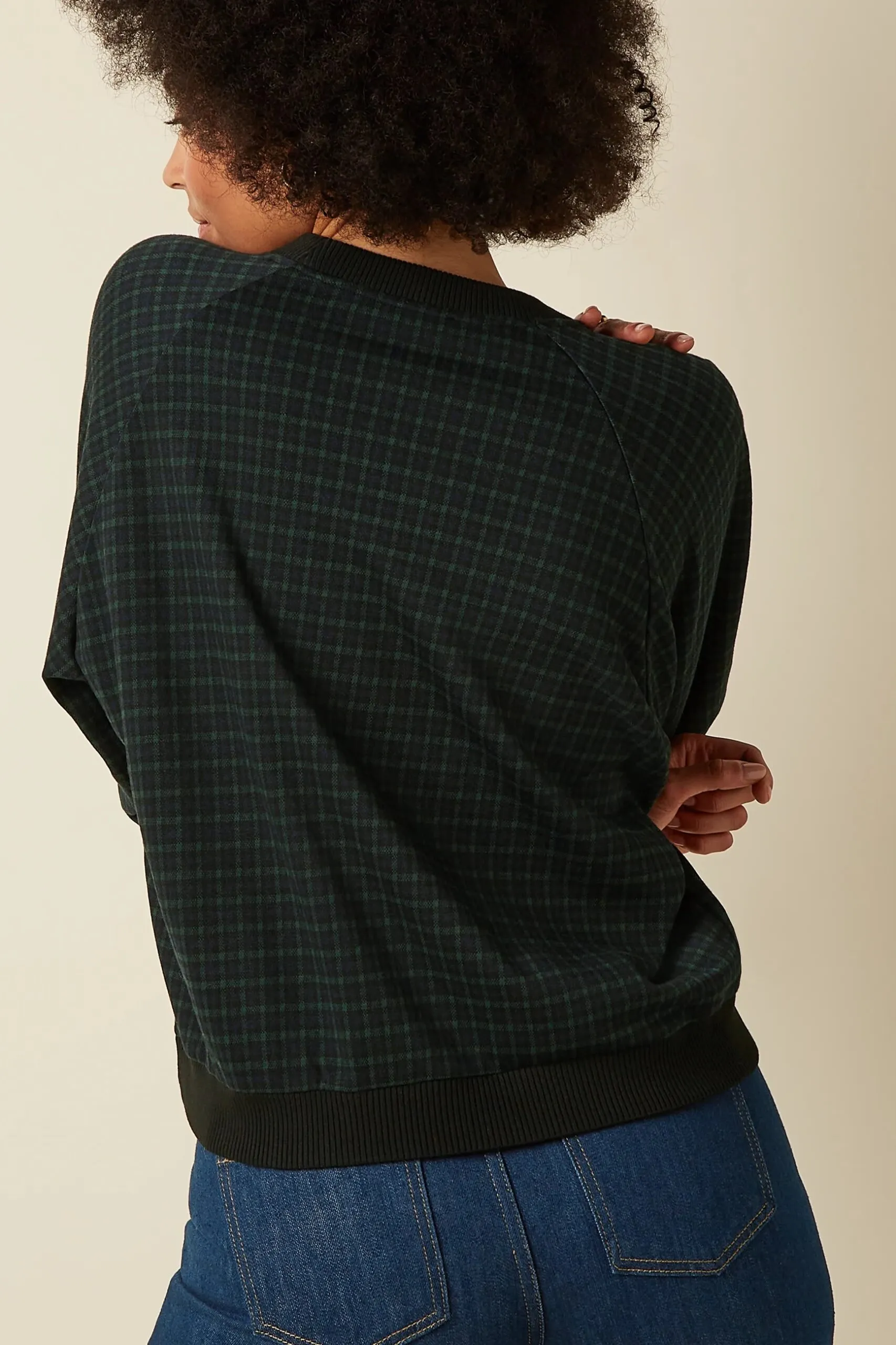 Bibi Sweater Reyna Check - Zwart - Afbeelding 2
