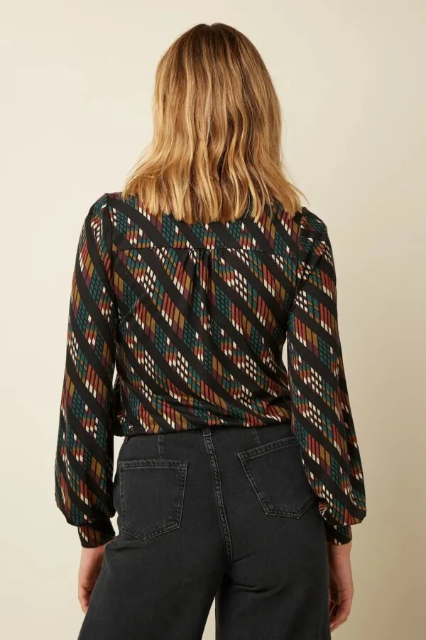 Maisie Blouse Lewis - Zwart